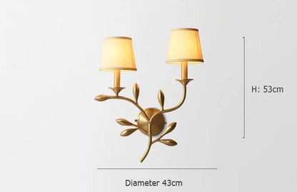 Vägglampa i koppar