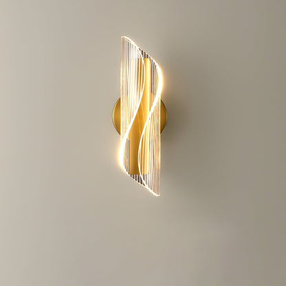 Vägglampa i kristallglas