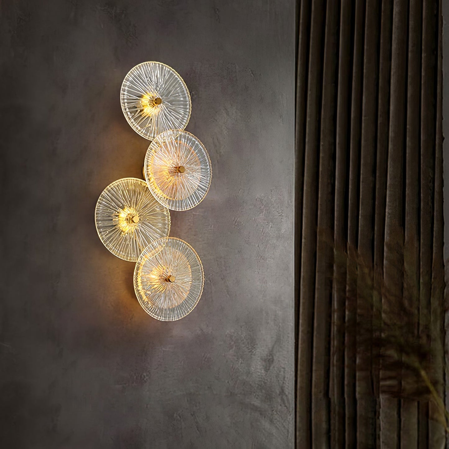 Lotusformad vägglampa