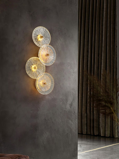 Lotusformad vägglampa