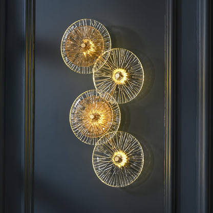 Lotusformad vägglampa