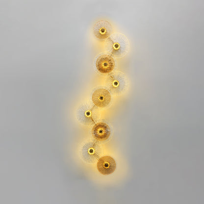 Lotusformad vägglampa