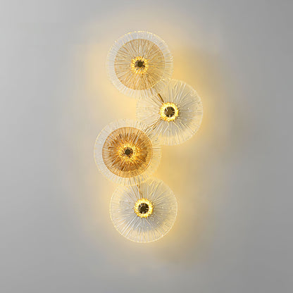 Lotusformad vägglampa