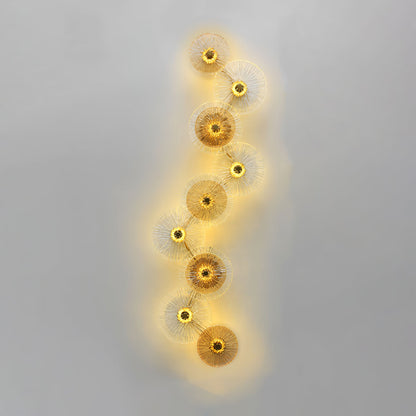Lotusformad vägglampa