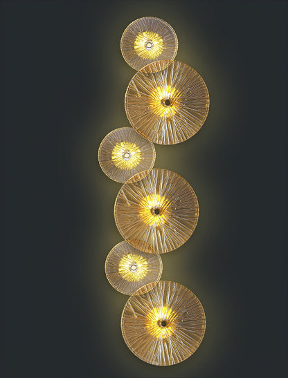 Lotusformad vägglampa