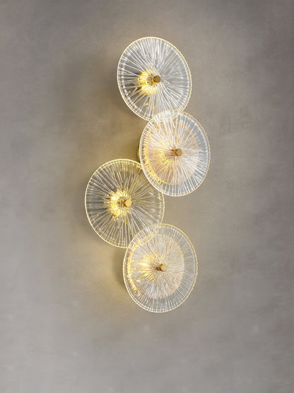 Lotusformad vägglampa