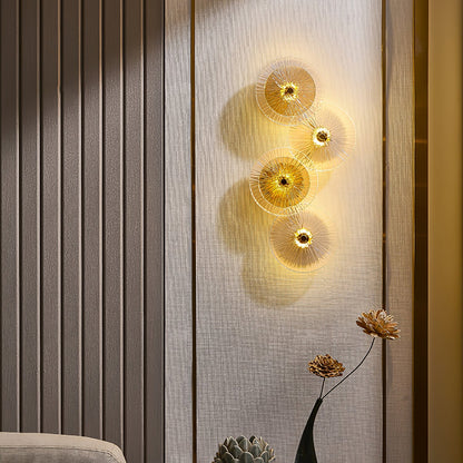 Lotusformad vägglampa