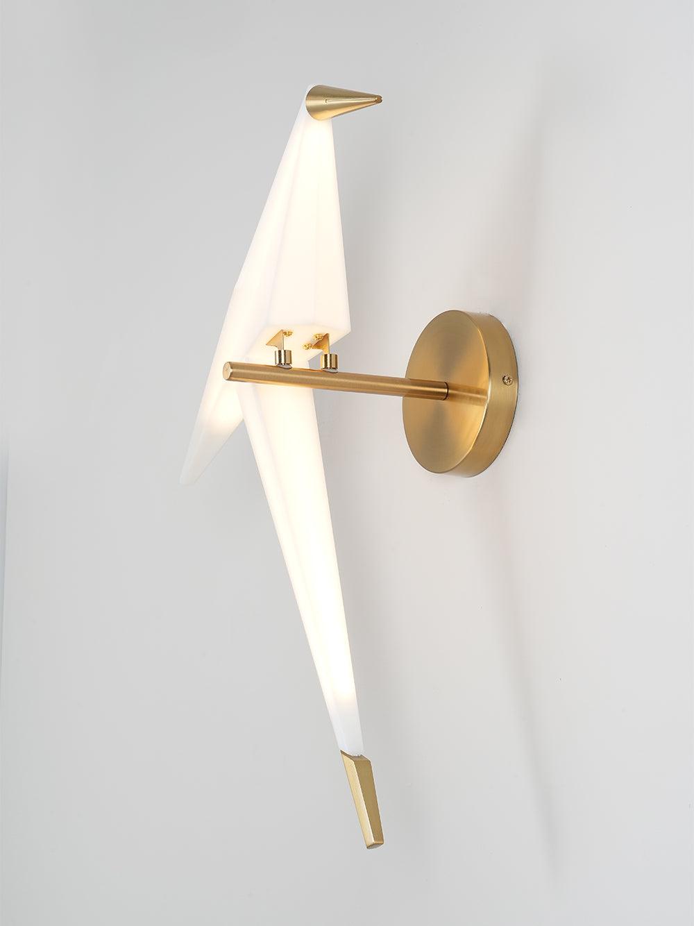 Vägglampa med fågelform