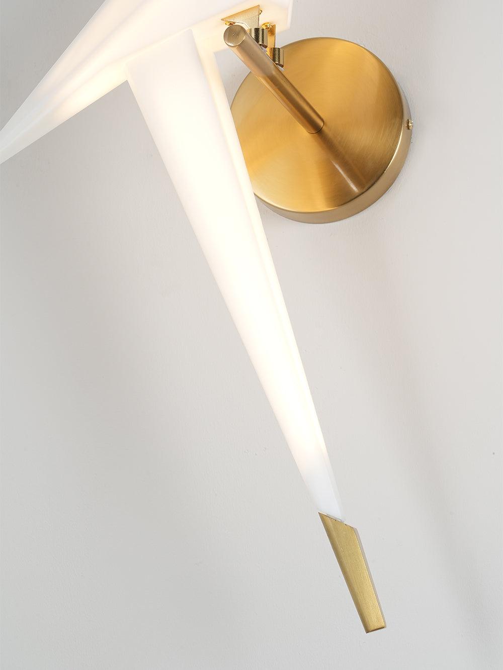 Vägglampa med fågelform