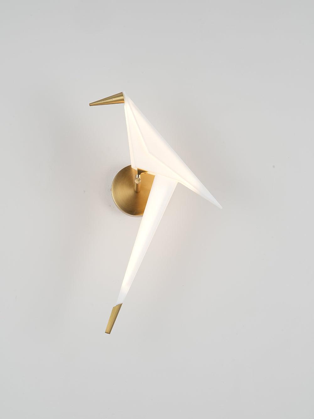 Vägglampa med fågelform