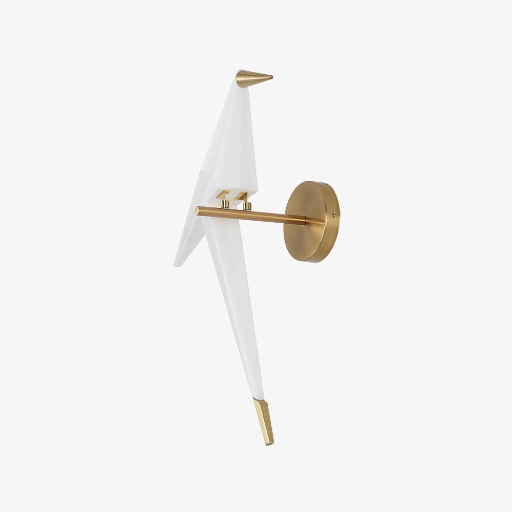 Vägglampa med fågelform