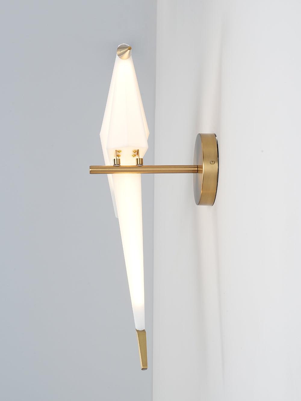 Vägglampa med fågelform