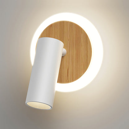 Vägglampa med justerbar spotlight