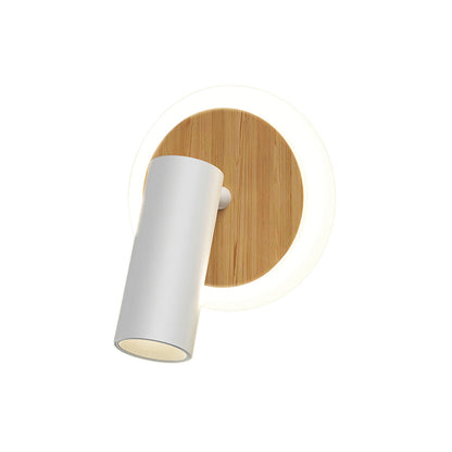 Vägglampa med justerbar spotlight