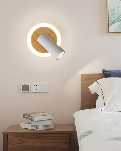 Vägglampa med justerbar spotlight