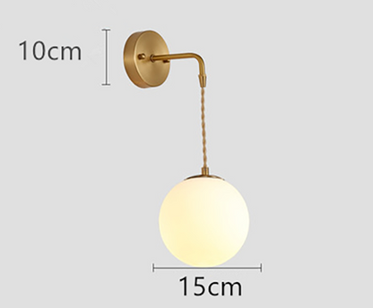 Nordisk vägglampa med glödlampa