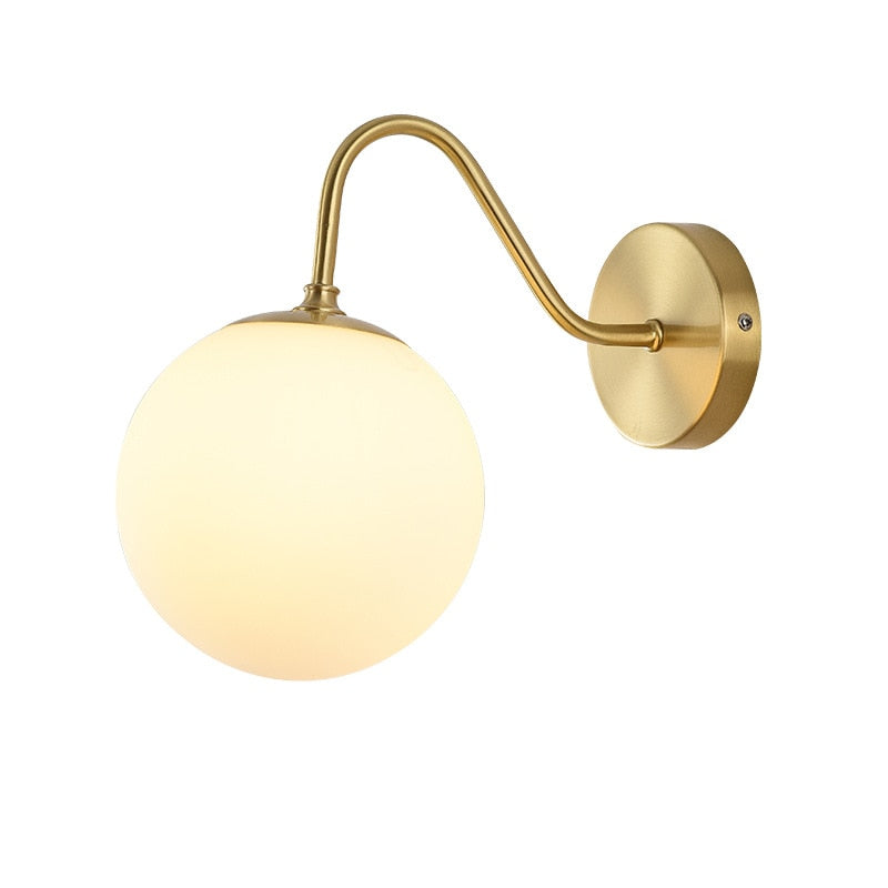 Nordisk vägglampa med glödlampa