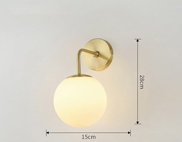 Nordisk vägglampa med glödlampa