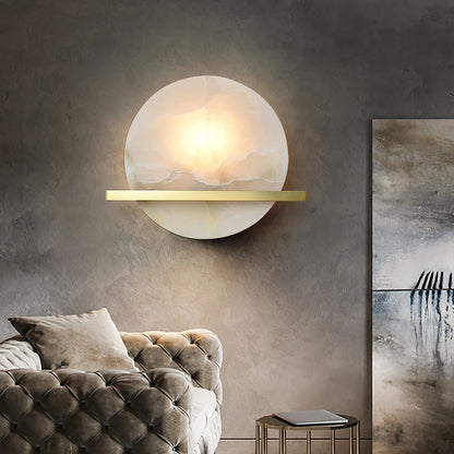 Vägglampa i marmor