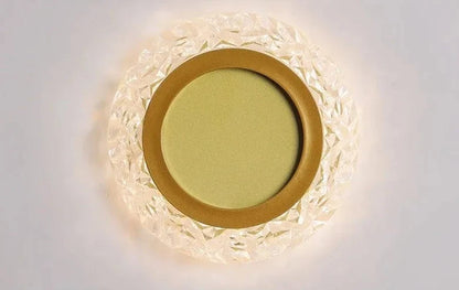 Taklampa med kristalldesign