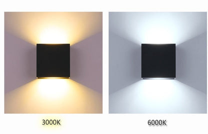 Minimalistisk vägglampa i aluminium