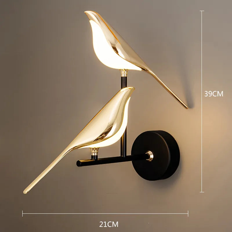 Vägglampa Fåglar