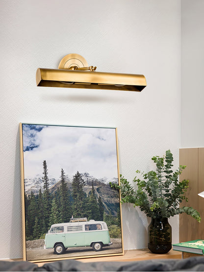 Retro vägglampa i guld