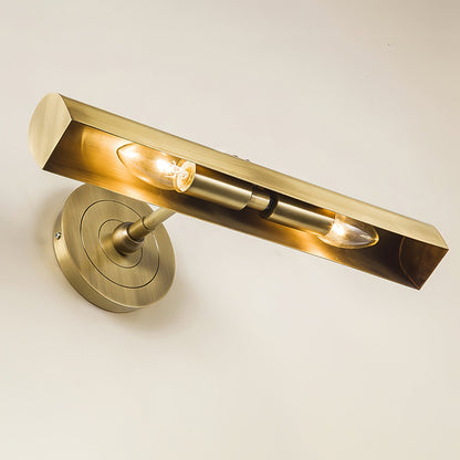 Retro vägglampa i guld
