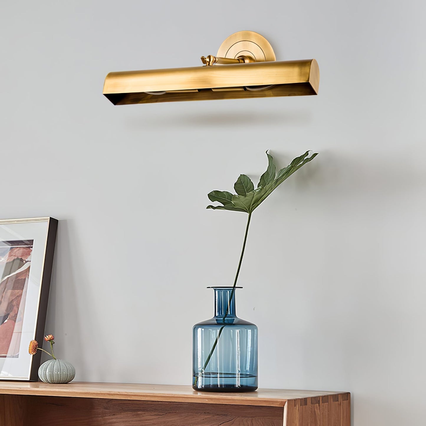 Retro vägglampa i guld