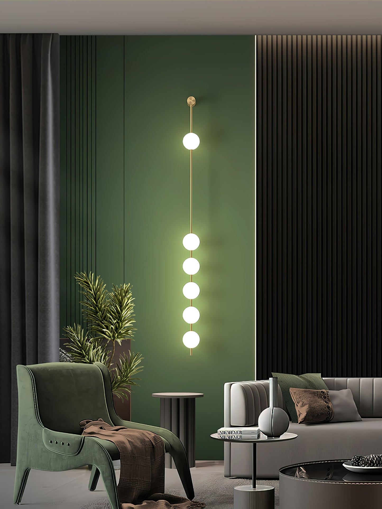 Vertikal vägglampa