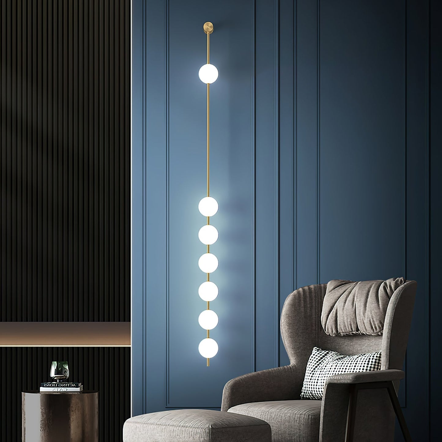 Vertikal vägglampa